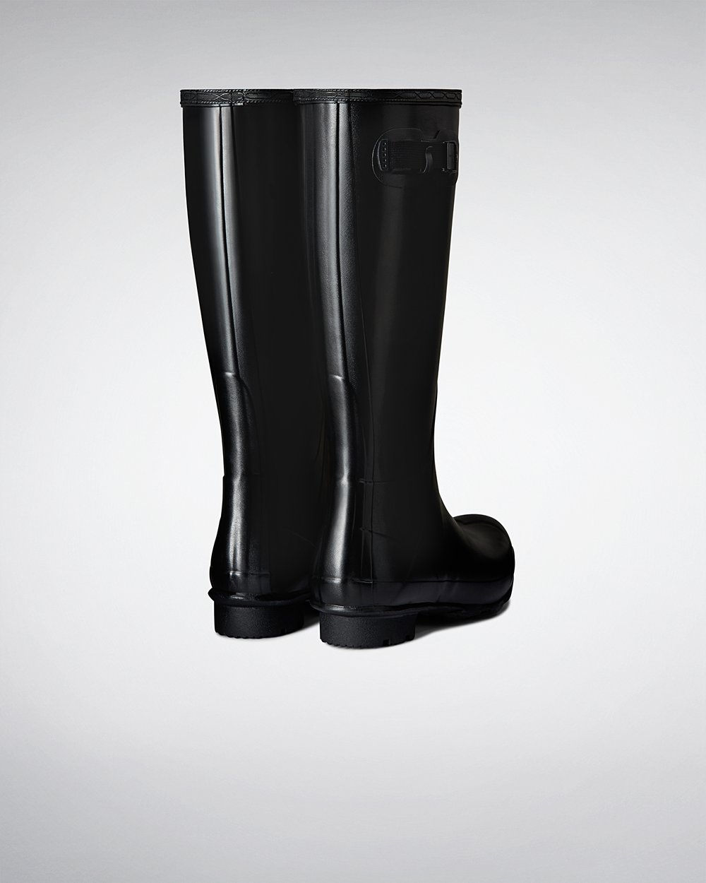 Mens Tall Rain Boots - Hunter Norris Field (21BQDZOTL) - Black